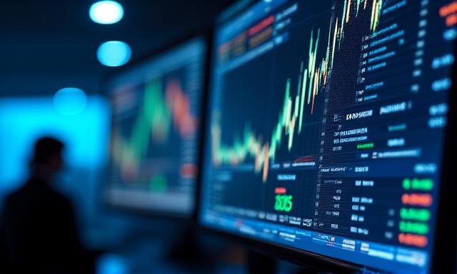 Data visualization on professional trading monitors