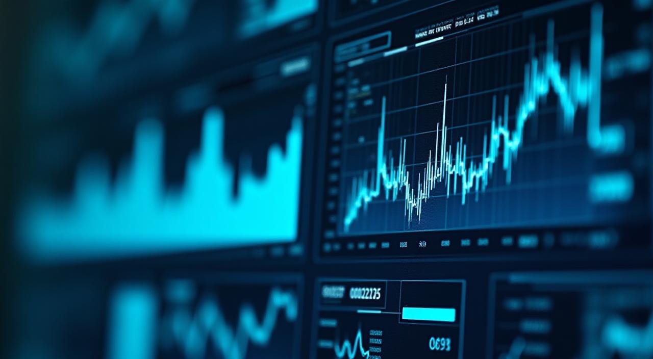 Data visualization dashboard showing predictive trends